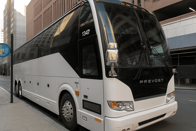 a Waterloo Coach Bus Service coach bus
