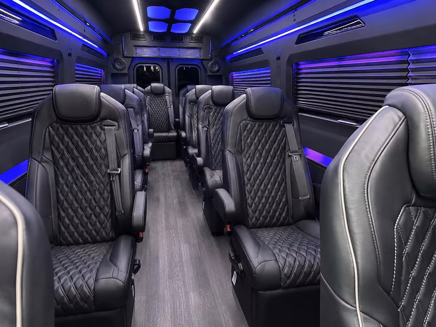 sprinter van with driver inside