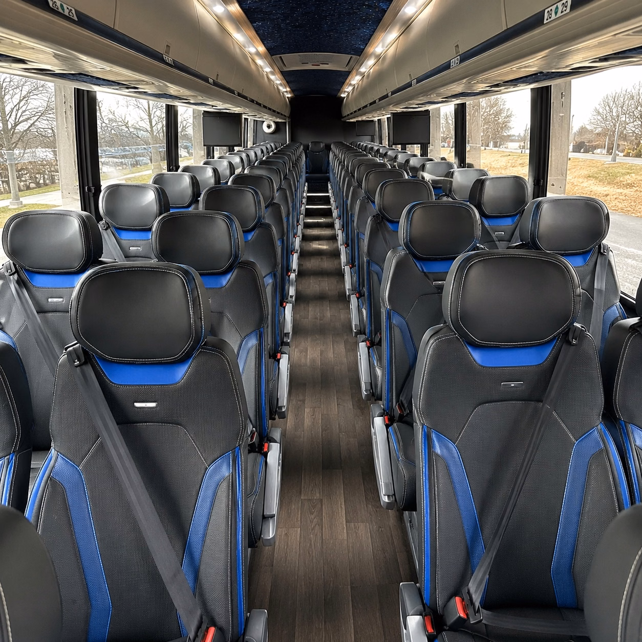waterloo charter bus interior